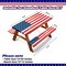 6FT American Flag Picnic Table Cover Set – Waterproof Elastic Fitted Tablecloth with Bench Covers for 4th of July, USA 250th Anniversary, Veterans Day & Outdoor Camping Decorations (72 x 30 Inch)